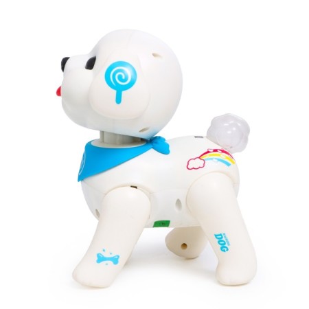 Robot Dog "My Friend" IQ Bot, on the control panel, interactive: reacts to pops, batteries, in Russian-2