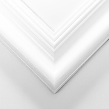 Photo frame Liza 50x70 cm white (plastic screen)-1