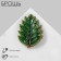 Alder's “leaf” brooch, the color is bright green in matte gold