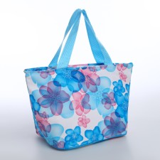 Cosmetic bag with lightning, blue color