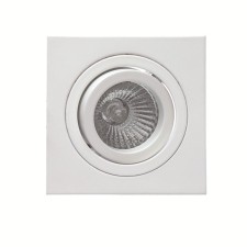 Building lamp Mantra Basico, GU10, 1x12W, 92x92x24 mm, matte white color