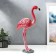 Souvenir Polystone "Pink Flamingo on the Stone" MIX 45.5x22x10 cm