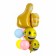 Set of balls "Smile", latex, foil, 9 pcs.
