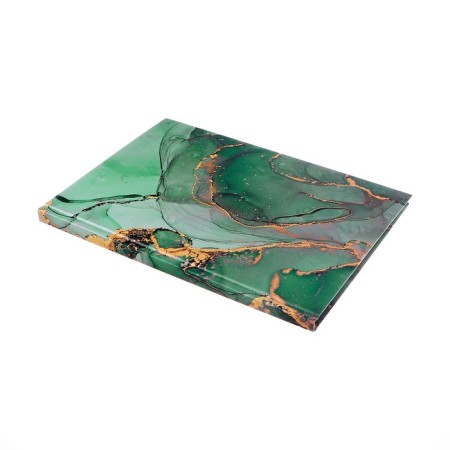 Diary Nedtir A5 80l, 7BC, calligrata, green marble, matte lamination-1