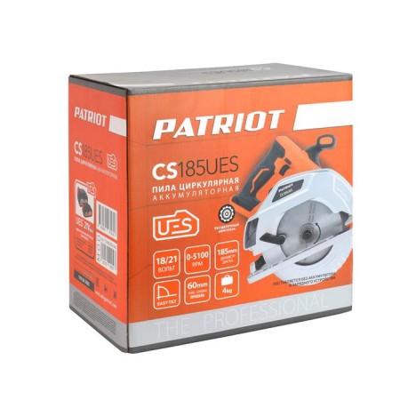 Dawed circular battery Patriot CS185UES, Li-Ion, 5100 rpm, 24 teeth, without bales and batteries-16