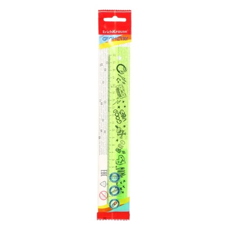 Line 20 cm Erichkrause "Scooter Master", plastic, translucent, with a pattern, euro suspension-1