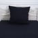 Set 1.5sp black 8-3 (sheet 150x215cm, pillowcase 70x70cm) calico, 120g/m, HL100%