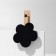 Cretaceous price tag on the clothespin "Cloud", 2 pcs. in a set, 1.5 × 8 × 6 cm, black color