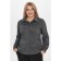 Female blouse, size 54, dark gray color