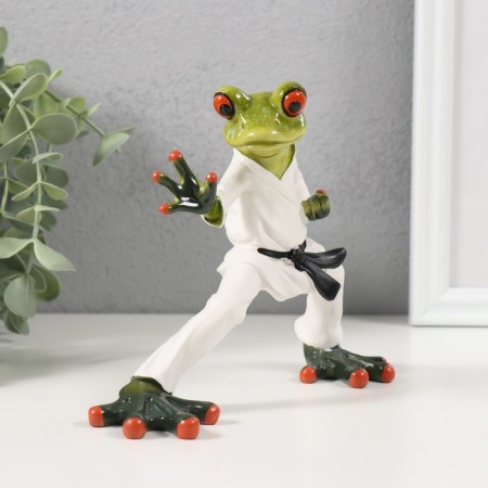 Souvenir Polystone Lak "Frog-Caratist" 16.5x5x12.5 cm
