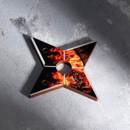 Wooden souvenir "Shuriken straight" mix-5