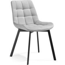 SHELS on a metal frame Chelsea Metal/velor, black/light gray 50x60x80 cm