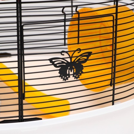 The cage for rodents is equipped, 48 x 35 x 34 cm, red-3