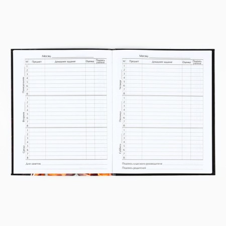 School diary for grade 1-11, in an integrated cover, 40 l. "Extreme Football"-2