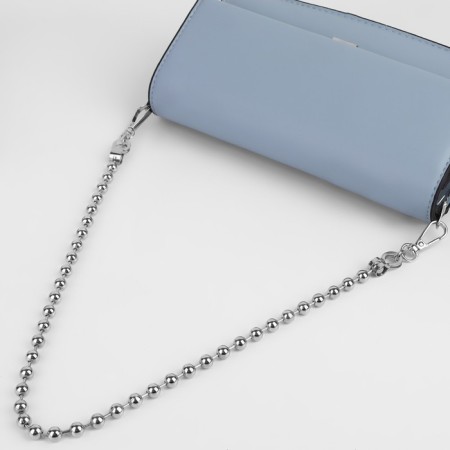 A chain for a bag, with carbines, d = 8 mm, 60 cm, silver color-2