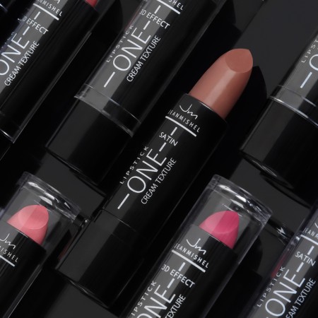 Lipstick jeanmishel 3d effect tone 02 natural beige, 14 g