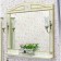Sanflor mirror "Adele 100", white color/patina gold