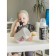 Nibbler for feeding “I love to eat”, with silicone mesh, black and white color