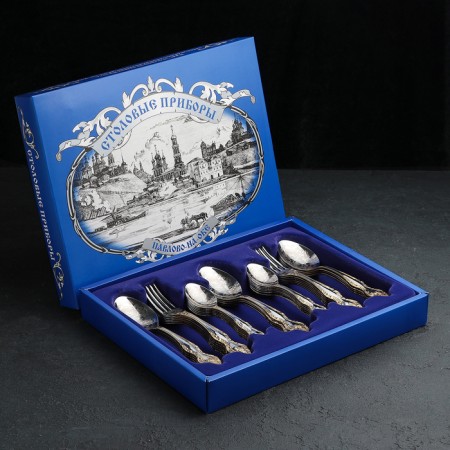 Set of cutlery "Troika", 36 items, decorative box