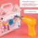 Designer in the suitcase "Magic City", with an electric screwdriver, 4 cards, 57 parts