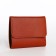 Women's wallet on the button, redhead color