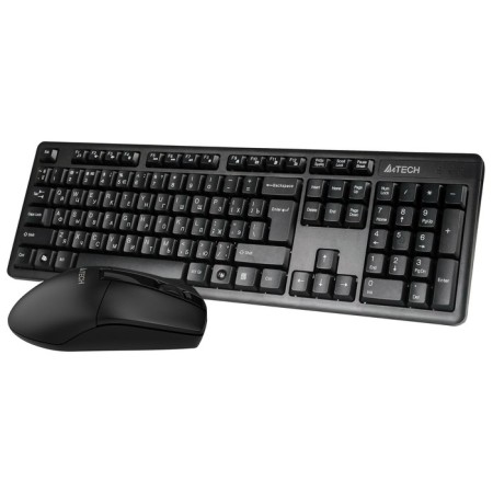Keyboard + Mouse A4Tech 3330N CLAV: Black Mouse: Black USB Wireless Multimedia-2