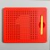 The training tablet "magnetic drawing" fixes, 380 holes, 10 cards