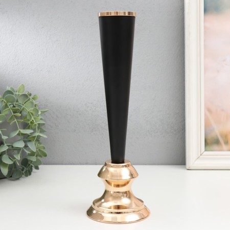Summary Metal for 1 candle "Evian" d = 1.5 cm black with gold 9x28 cm-1