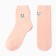 Unisex socks "Panda", peach color, size 36-42