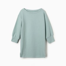 Dress for girls, the color is gray-green, size 104 cm
