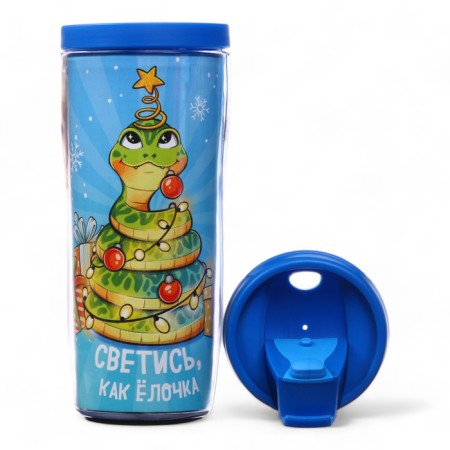 Thermal engine with an insert "Smack like a Christmas tree", 350 ml-2