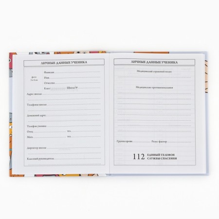School Diary 1-4 class, in a solid cover, 48 liters "September 1: cats"-3