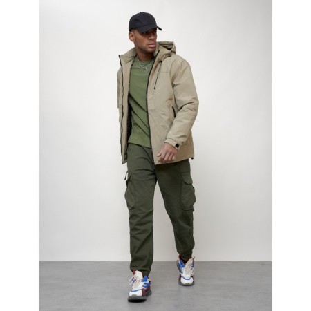 Male spring jacket, size 50, beige color-12
