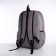Youth backpack from textiles, 3 pockets, wallet, gray color