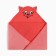 Children's towel, corner, terry, size 90x105 cm, color coral