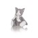 Soft toy Gulliver cat "Murzik" with a bow, 35 cm
