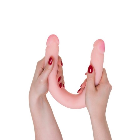Bilateral phallimitator Lovetoy Lesbi Touch, 43 cm, bodily color-6