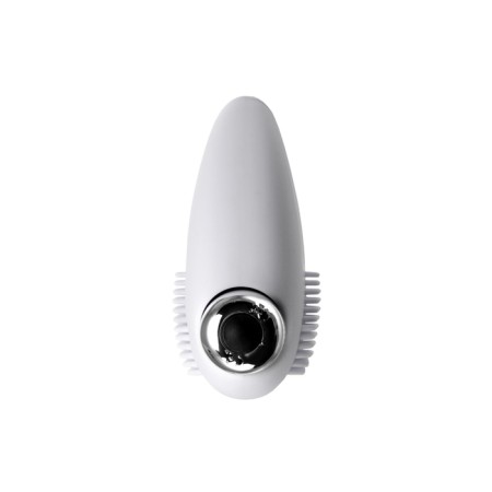 Vibro -ring for prolonging sexual intercourse Jos Moys, White, 6.7 cm-3
