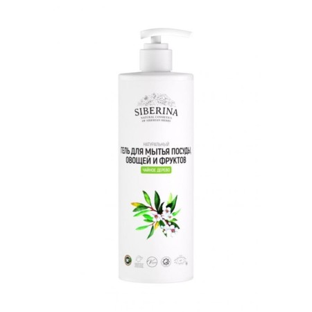 Washing gel, vegetables and fruits Siberina "Tea tree", 400 ml-2