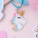 Children's pendant "chosen" unicorn color