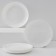 A set of dessert plates Luminarc diwali, d = 19 cm, glass ceramic, 6 pcs, white color