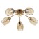 Ceiling lamp 5x40W E14, size 51x51x18 cm