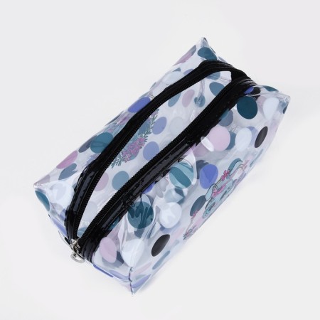 A set of cosmetic bags for the pool, 2 in 1, black/multi -colored color-4