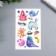 Tattoo on the body color "animals in space" mix 12x7.5 cm