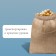 Jute bag, 50 × 69 cm, density 260 g/m², weaving 46 × 34 threads, with ties
