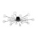 Freya FR5242CL-16B1 Celebrity ceiling lamp, 865x865x113 mm, G4, 16x3W, black color