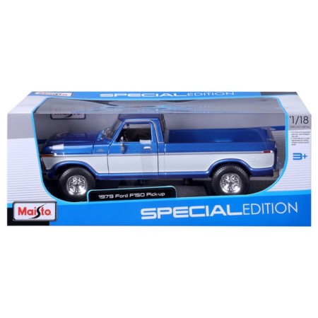 MASTO DIE-CAST 1979 Ford F150 Pick-UP, opening doors, 1:18, brown color-10