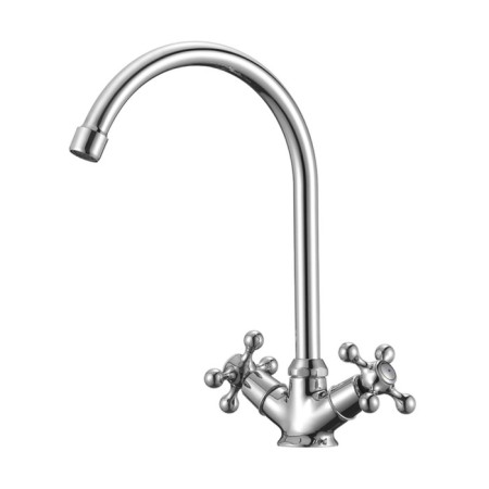MILARDO DUPLEX DUPSB0JM05 kitchen mixer, two -welfare, high spout 285 mm, chrome