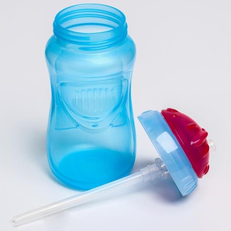Children's stroke with silicone tube, 340 ml., Mix colors-8