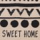 Towel kitchen shade "Sweet Home" 35x60 cm, 100% cotton, 160g/m2